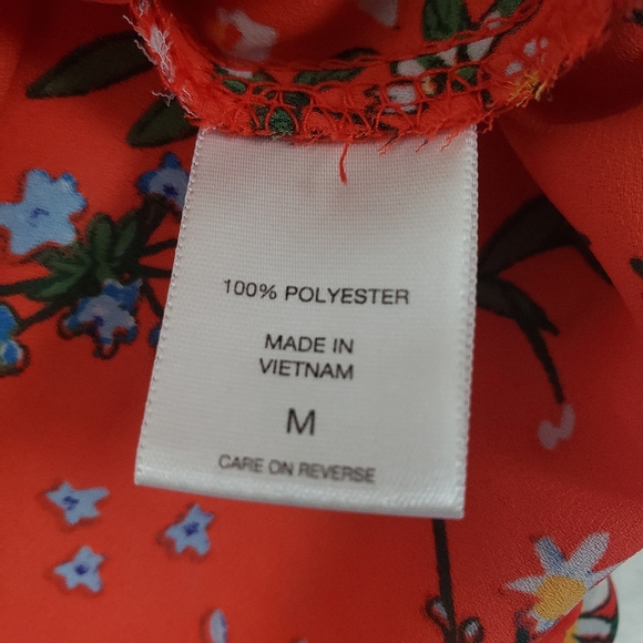 New York & Company Floral Cold Shoulder Blouse - Picture 11 of 12